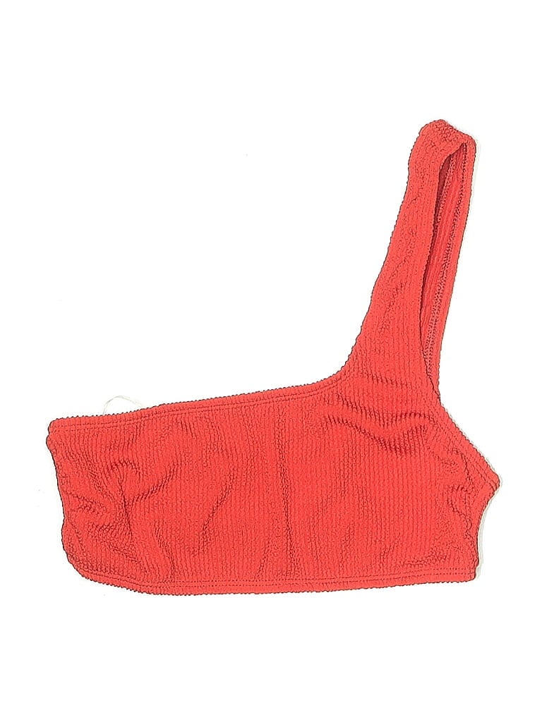 Pre-owned Good American Swimsuit Top Red Swimwear