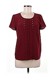 Sézane Short Sleeve Silk Top