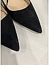 Prada 100% Suede Black Heels Size EU 36 - photo 5