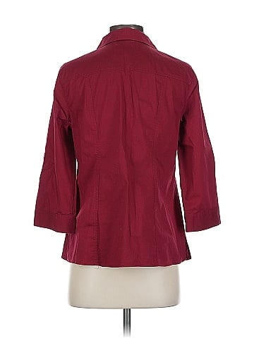 Christopher & Banks 3/4 Sleeve Button-Down Shirt (view 2)