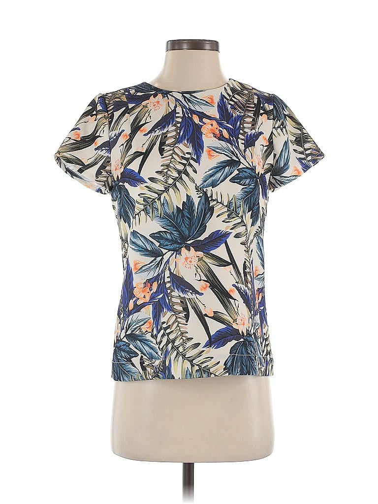 Pre-owned Esprit Short Sleeve Blouse In Blue