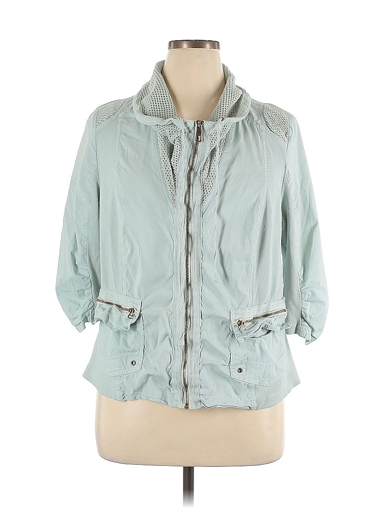 XCVI Teal Jacket Size 1X - photo 1