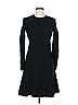 Carven Solid Black Casual Dress Size EU (FR) 38 / US 6 - photo 1