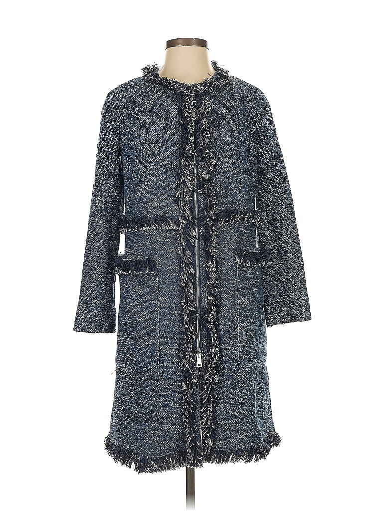 Pre-owned Theory Coat In Blue