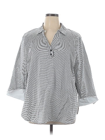 Joan Rivers 3/4 Sleeve Button-Down Shirt (view 1)