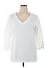 Belle By Kim Gravel Ivory 3/4 Sleeve Top Size XL - photo 1