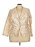 BFA Classics 100% Polyester Print Gold Blazer Size 18 - photo 1
