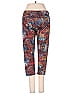 Onzie Print Red Orange Casual Pants Size S - photo 2