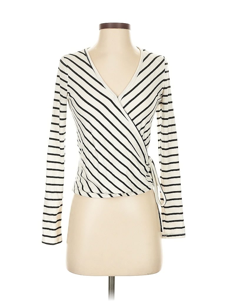 Pre-owned Lucky Brand Cardigan Sweater In White