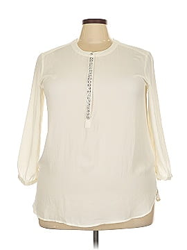 Jm Collection 3/4 Sleeve Blouse