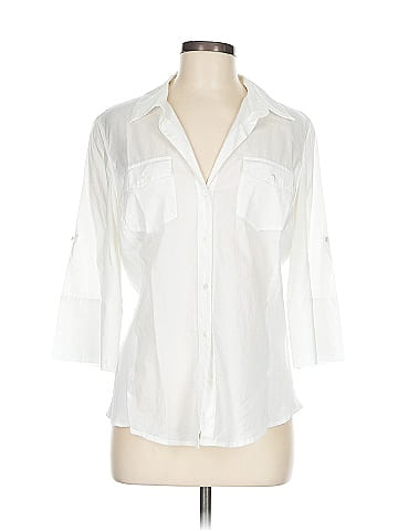 Ann Taylor 3/4 Sleeve Button-Down Shirt (view 1)