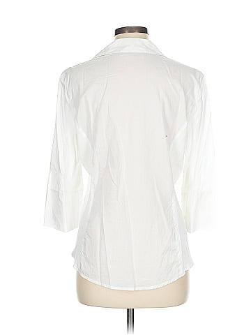 Ann Taylor 3/4 Sleeve Button-Down Shirt (view 2)