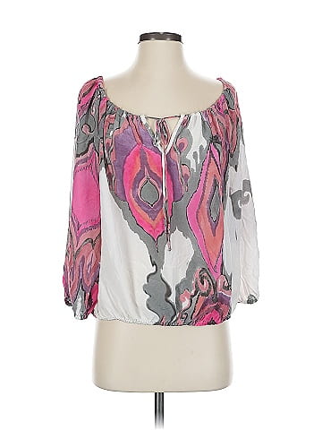 Trina Turk 3/4 Sleeve Silk Top (view 1)