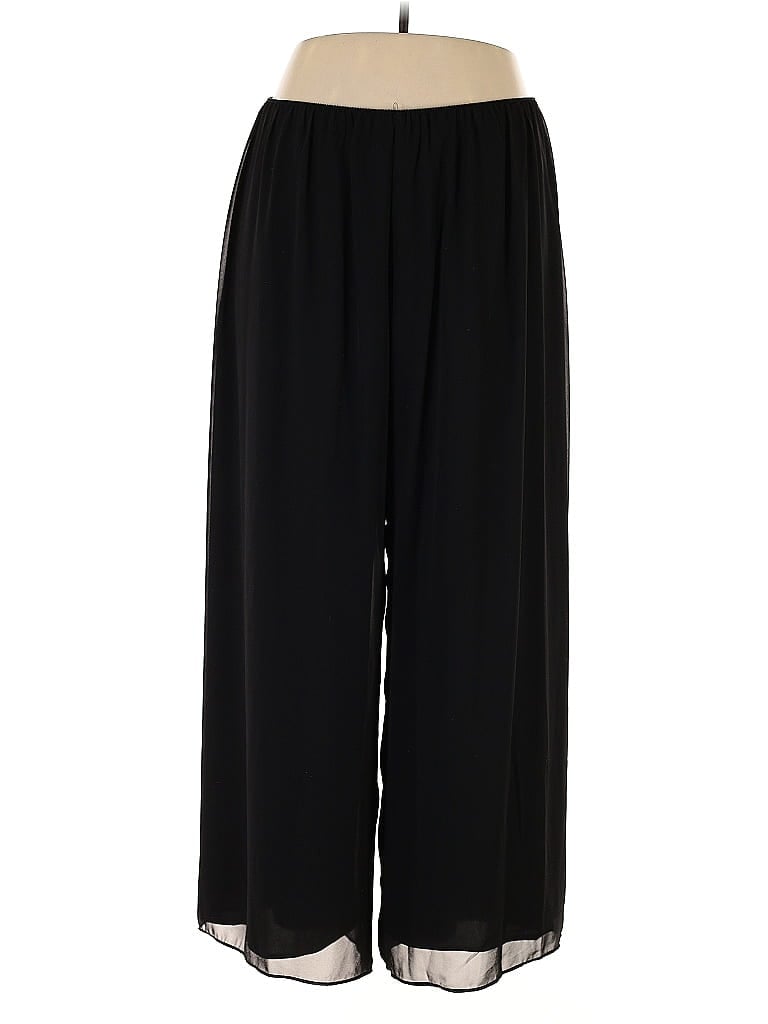 Alex Evenings 100% Polyester Black Casual Pants Size 1X - photo 1
