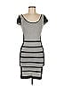 Arden B. Stripes Gray Cocktail Dress Size M - photo 1