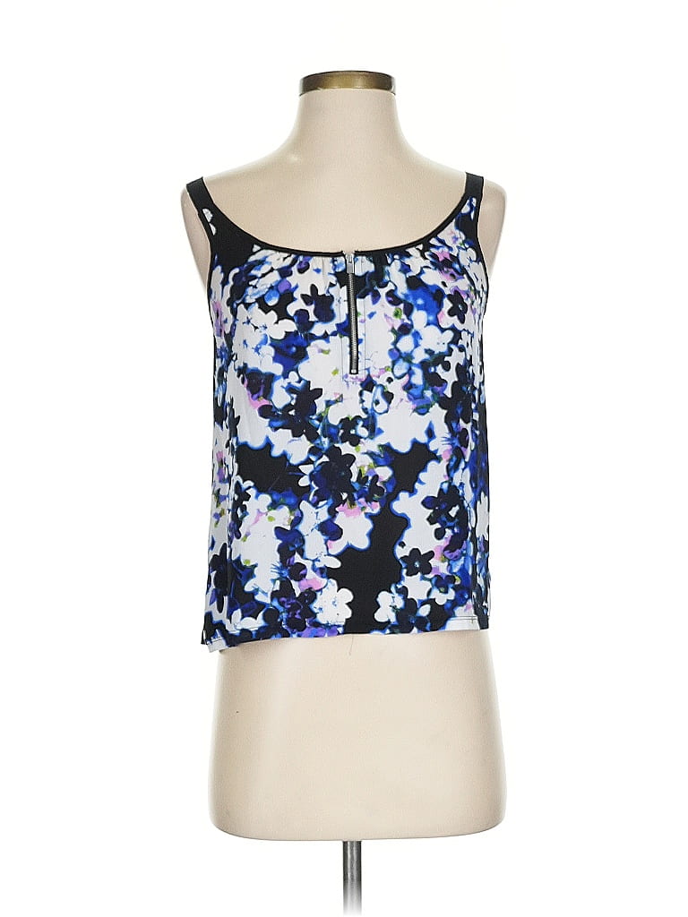 Pre-owned Express Tank Top Blue Strapless Neckline Tops