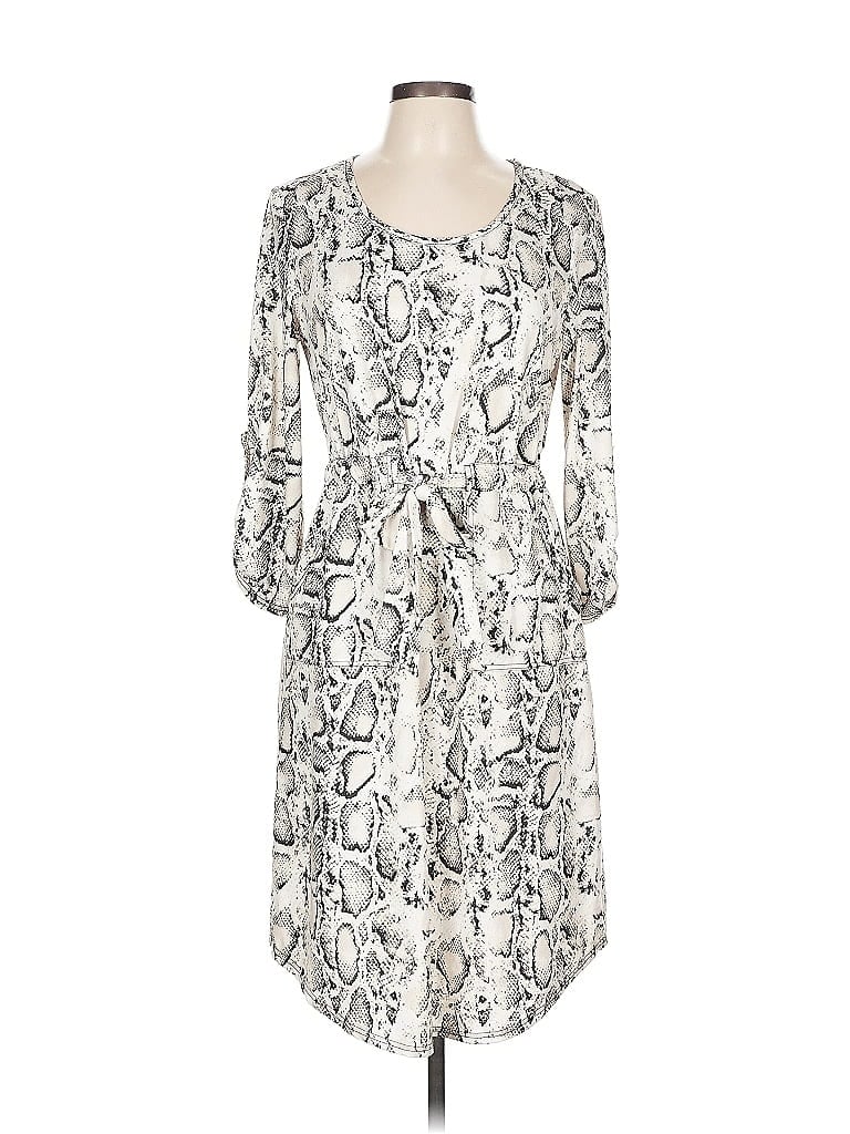 Joseph Ribkoff Paisley Ivory Casual Dress Size 10 - photo 1