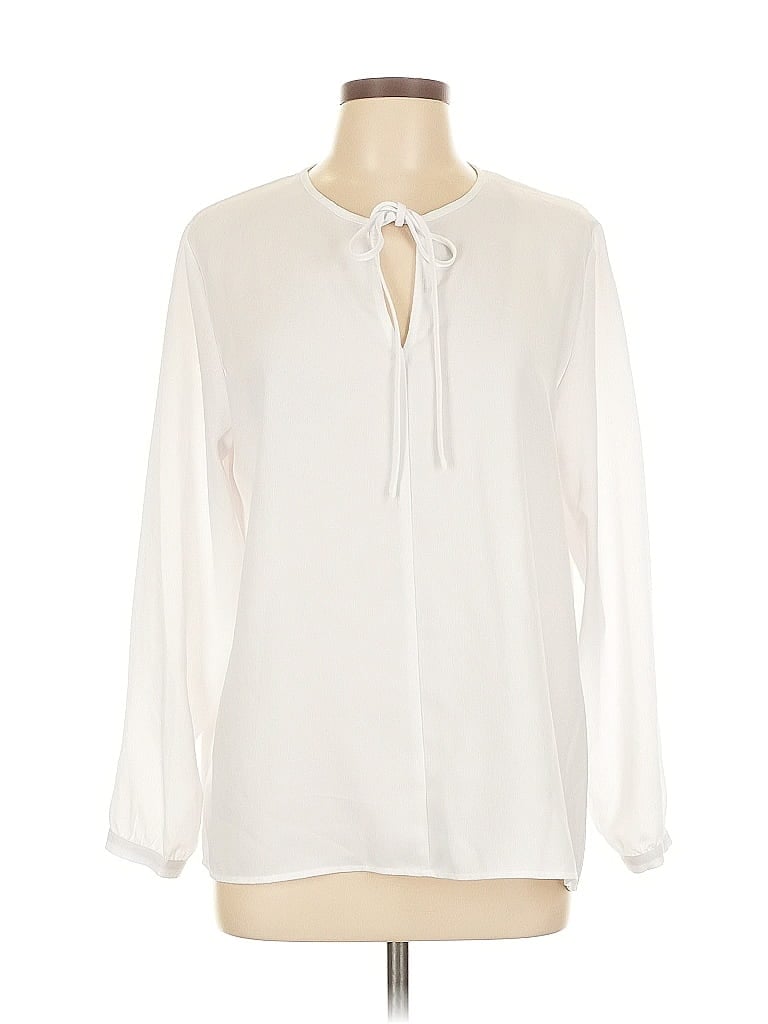 Click to view more detailed imagery on our partner's website Pre-owned Counterparts Long Sleeve Blouse In White