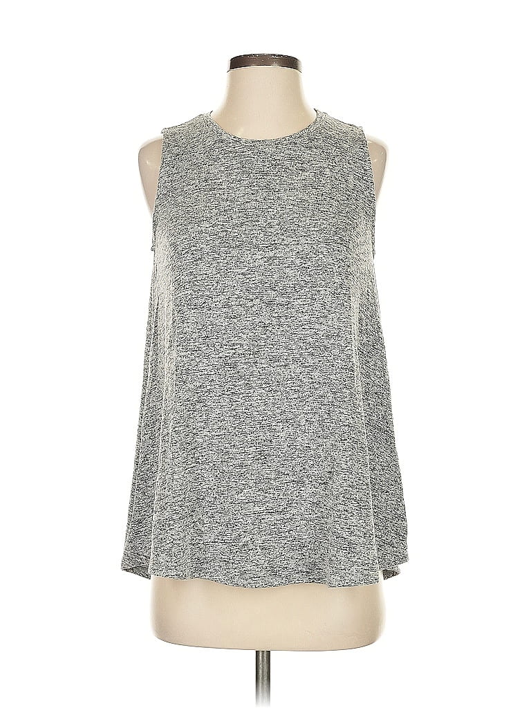 Pre-owned Gibson Sleeveless Top Gray Halter Neckline Tops