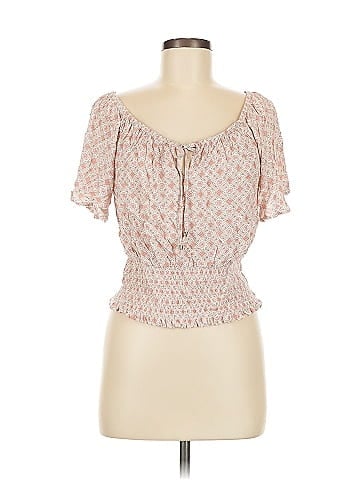 Pink Rose Short Sleeve Blouse (view 1)