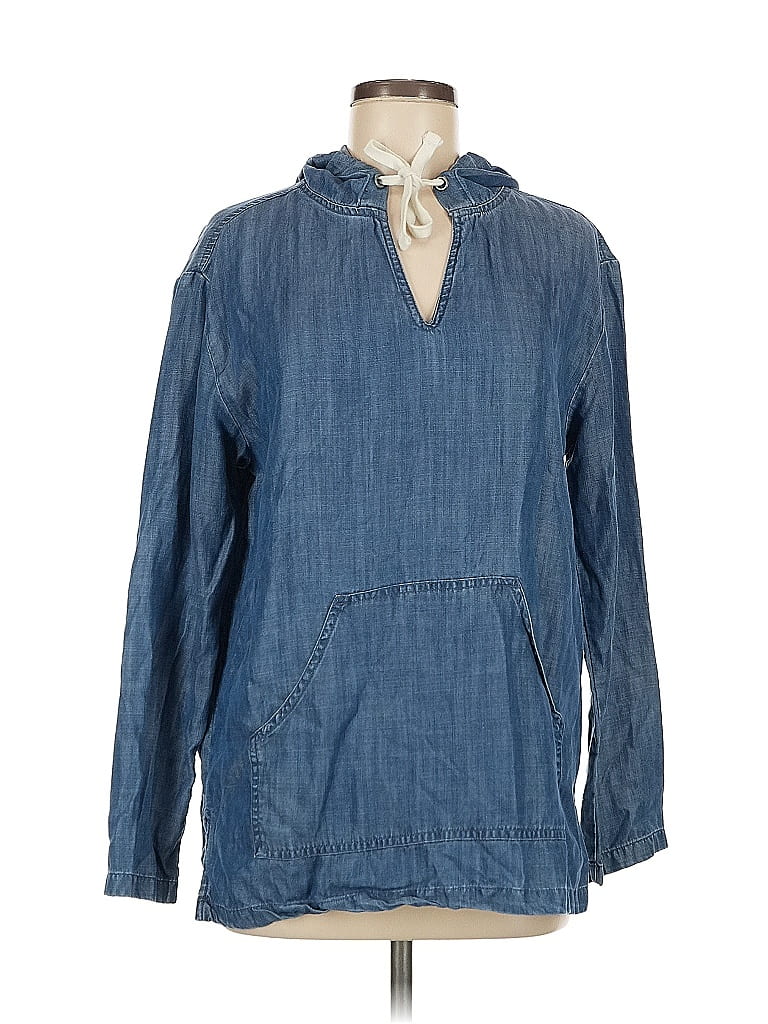 Natural Reflections 100% Lyocell Blue Raincoat Size M - photo 1