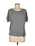 AB Studio Gray Short Sleeve Top Size M - photo 1
