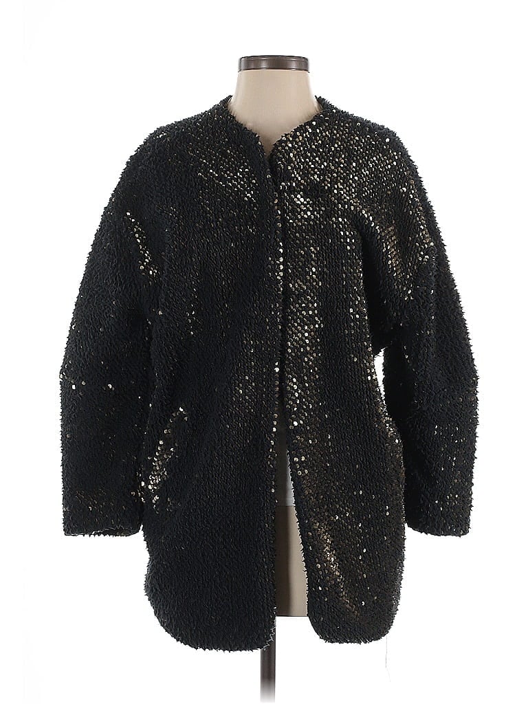 Pre-owned H&m Coat In Black