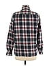 Fashion Nova 100% Cotton Plaid Burgundy Long Sleeve Button-Down Shirt Size M - photo 2