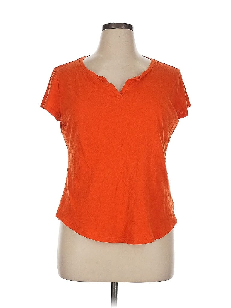 Soho 100% Cotton Orange Short Sleeve T-Shirt Size XL - photo 1