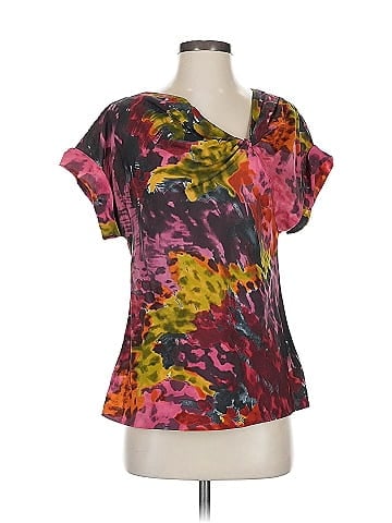 Trina Turk Short Sleeve Silk Top (view 1)