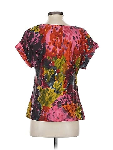 Trina Turk Short Sleeve Silk Top (view 2)