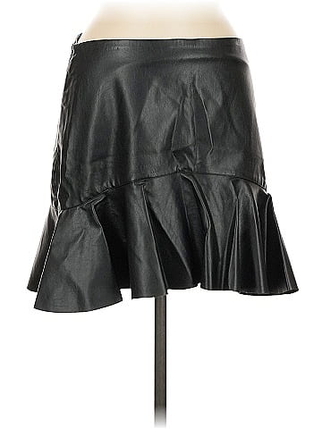 Lea & Viola Faux Leather Skirt (view 1)