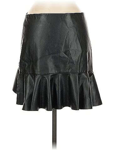 Lea & Viola Faux Leather Skirt (view 2)