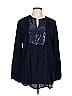 Chico's 100% Rayon Blue Long Sleeve Blouse Size L - photo 1