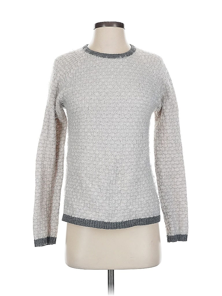 Pre-owned Js Collections Pullover Sweater In Silver