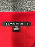Black Halo Solid Red Formal Skirt Size 6 - photo 3