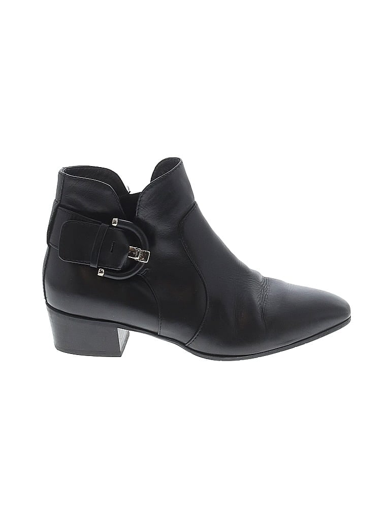 AQUATALIA Black Ankle Boots Size 9 - photo 1