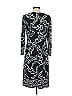London Times Print Black Casual Dress Size 4 - photo 2