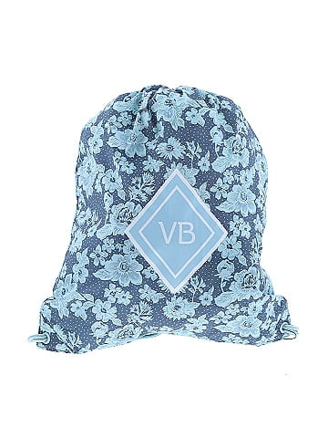Vera Bradley Rain Garden Navy Mint Drawstring Backsack (view 1)