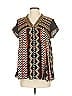 Ranna Gill 100% Polyester Black Short Sleeve Blouse Size 2 - photo 1