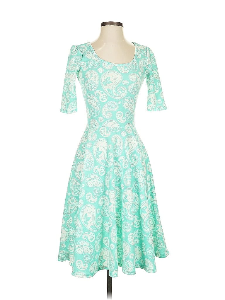 Pre-owned Lularoe Cocktail Dress In Blue