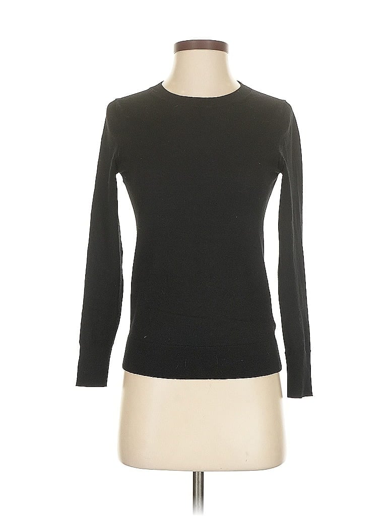 Pre-owned Banana Republic Wool Pullover Sweater In Black