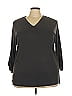 Honeyme Gray 3/4 Sleeve T-Shirt Size 3X - photo 1
