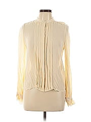 Sézane Long Sleeve Silk Top