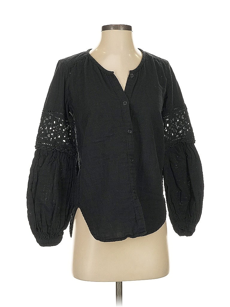 Pre-owned Max Studio 3/4 Sleeve Blouse In Black