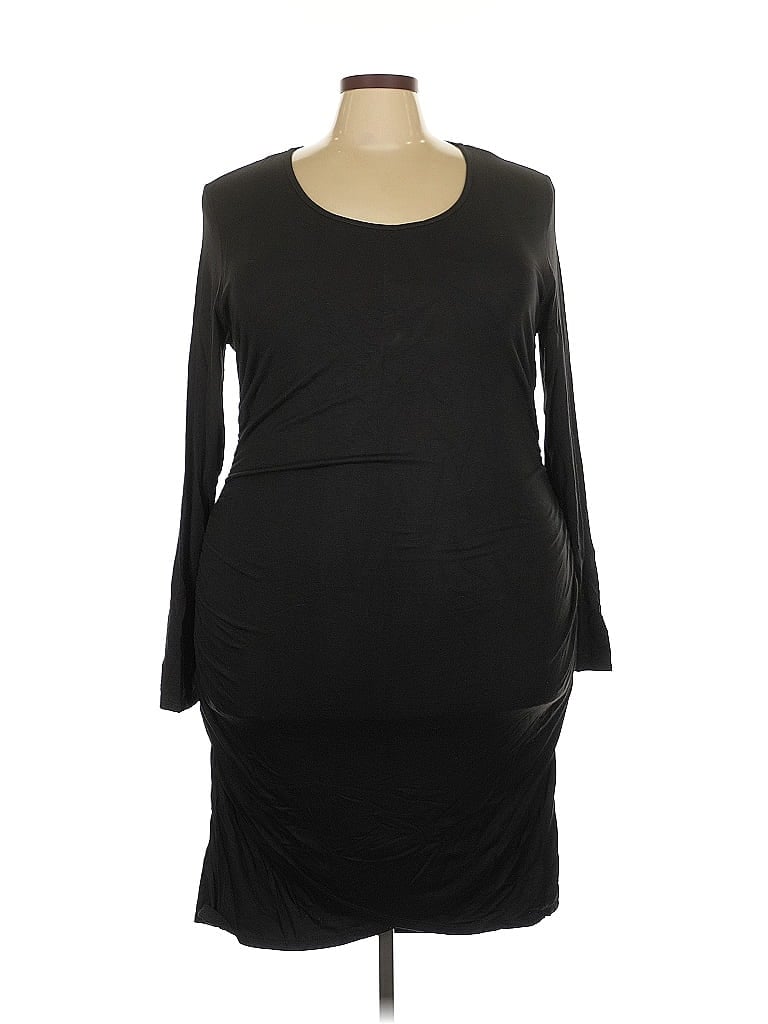White Birch Black Casual Dress Size 3X - photo 1
