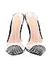 Mata Silver Black Heels Size 6 1/2 - photo 2
