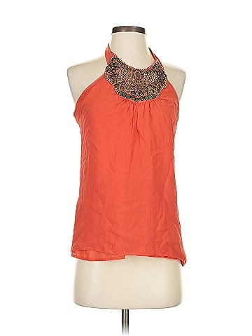 Bebe Sleeveless Silk Top (view 1)