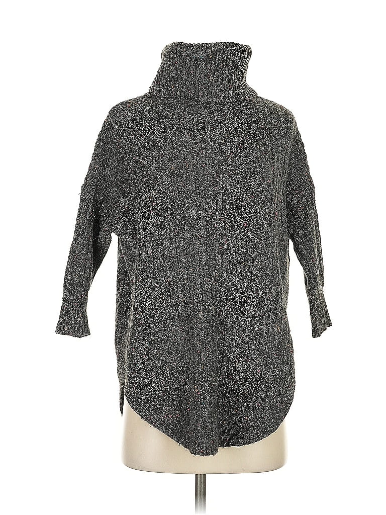 Pre-owned Express Turtleneck Sweater In Gray