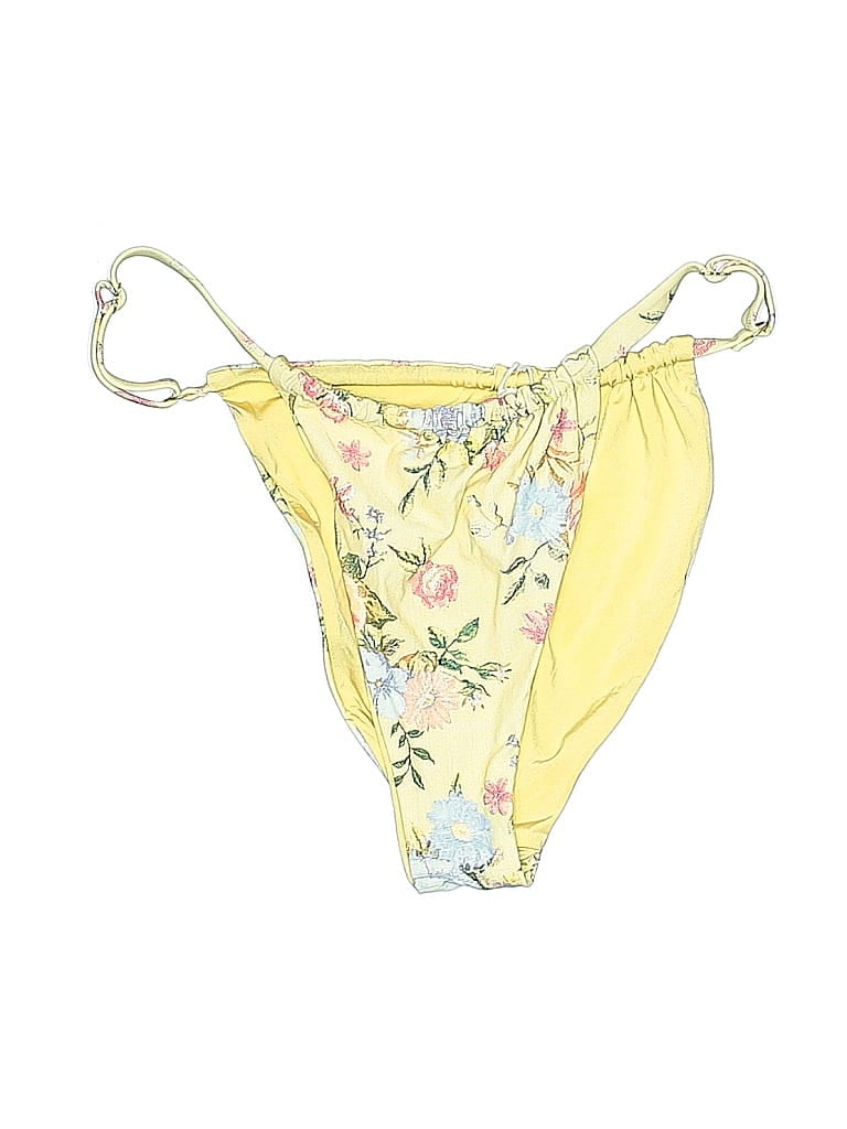 WeWoreWhat Floral Yellow Swimsuit Bottoms Size S - photo 1